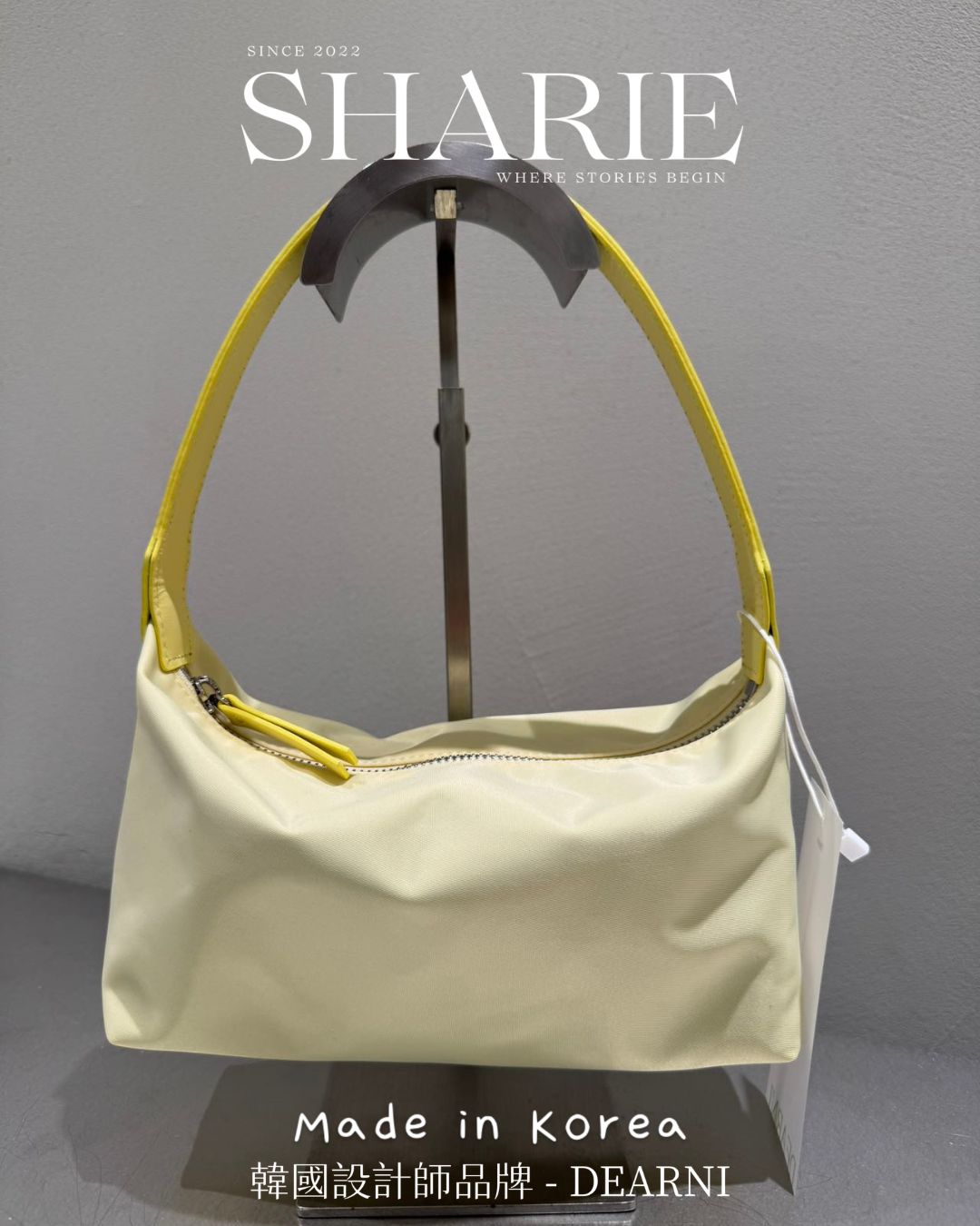 A23 | Handy Mini Nylon Bag 耐磨尼龍+真牛皮肩帶 | 韓國設計師品牌