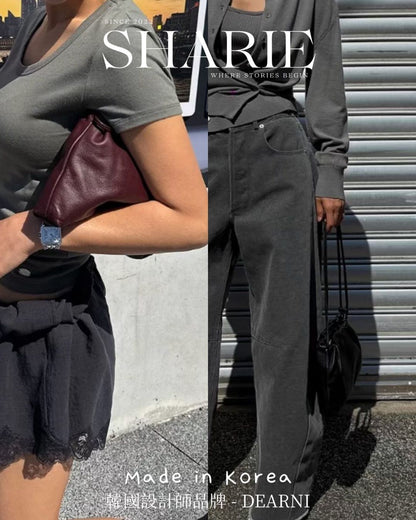 A25 | Lazy Versatile Drawstring Bag 全牛皮索繩袋 | 韓國設計師品牌