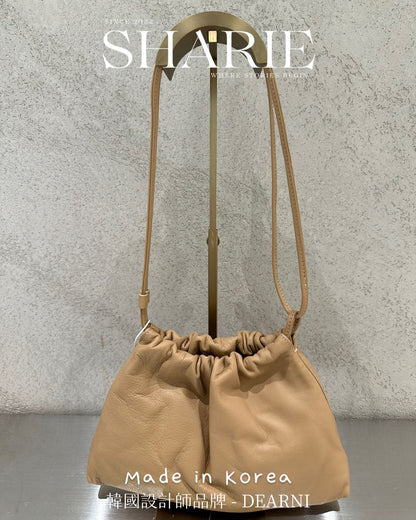 A25 | Lazy Versatile Drawstring Bag 全牛皮索繩袋 | 韓國設計師品牌