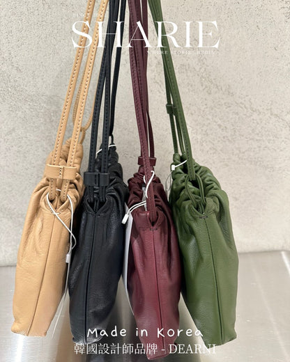 A25 | Lazy Versatile Drawstring Bag 全牛皮索繩袋 | 韓國設計師品牌