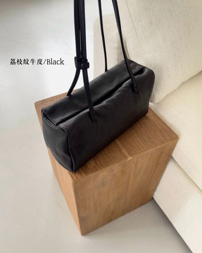 A37 | Brick Shoulder Bag 真皮磁吸方形單肩袋 | 荔枝紋牛皮 | 亮面牛皮 | 羊皮 | 韓國 Bucks and Leather