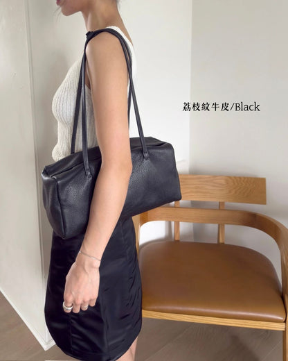 A37 | Brick Shoulder Bag 真皮磁吸方形單肩袋 | 荔枝紋牛皮 | 亮面牛皮 | 羊皮 | 韓國 Bucks and Leather