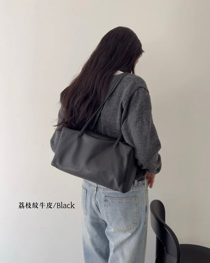 A37 | Brick Shoulder Bag 真皮磁吸方形單肩袋 | 荔枝紋牛皮 | 亮面牛皮 | 羊皮 | 韓國 Bucks and Leather