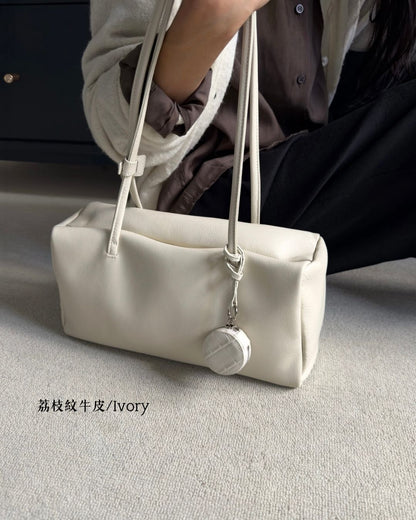 A37 | Brick Shoulder Bag 真皮磁吸方形單肩袋 | 荔枝紋牛皮 | 亮面牛皮 | 羊皮 | 韓國 Bucks and Leather