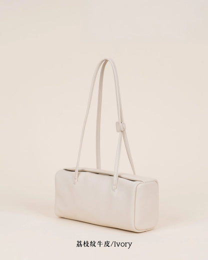 A38 | Mini Brick Shoulder Bag 迷你真皮磁吸方形單肩袋 | 荔枝紋牛皮 | 羊皮 | 韓國 Bucks and Leather