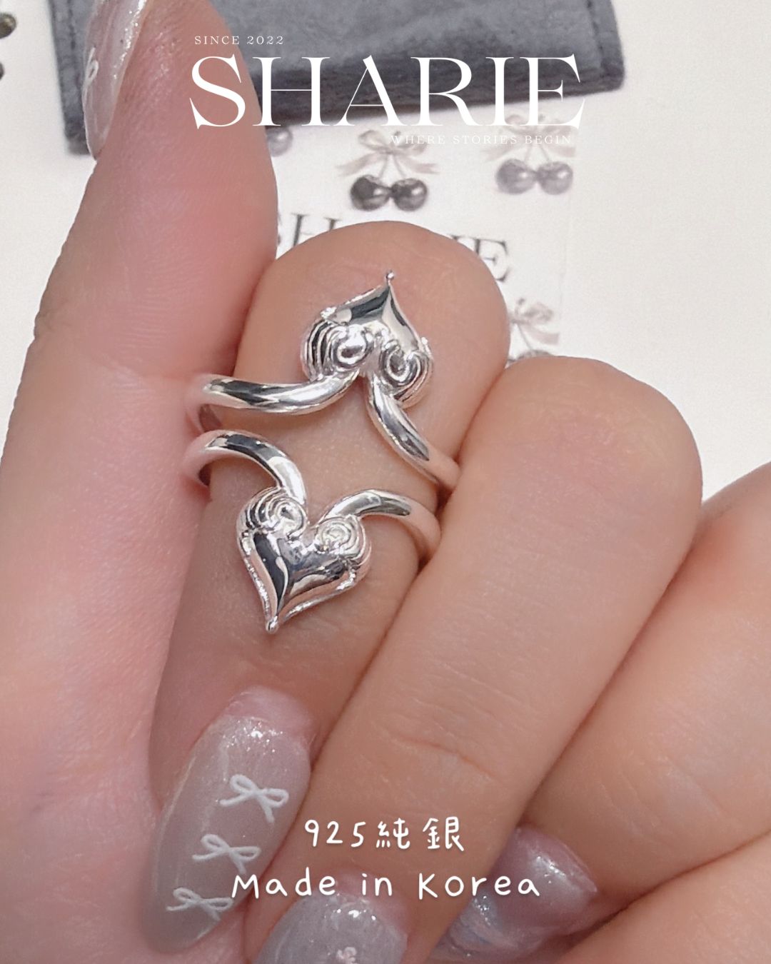 #625丨Guardian Wings Heart Ring丨925 Silver