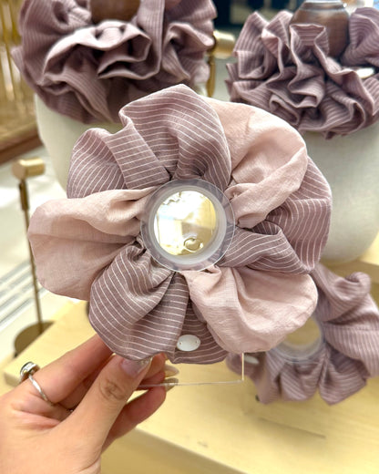 S2 - 韓國防水線條布料髮圈