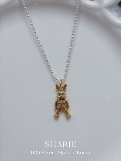 #746 #747 | Bear King and Ribbon Rabbit | 925 Silver