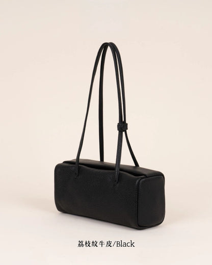 A38 | Mini Brick Shoulder Bag 迷你真皮磁吸方形單肩袋 | 荔枝紋牛皮 | 羊皮 | 韓國 Bucks and Leather