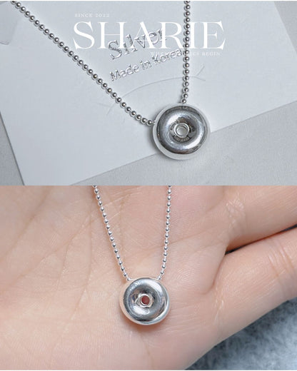 #613 | Solid Donut Necklace丨925 Silver