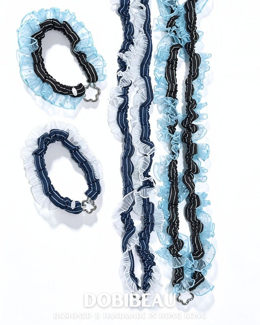 P17 | 花邊間條電話繩 🇰🇷 韓國純棉布料 | Phone Strap | DOBIBEAU