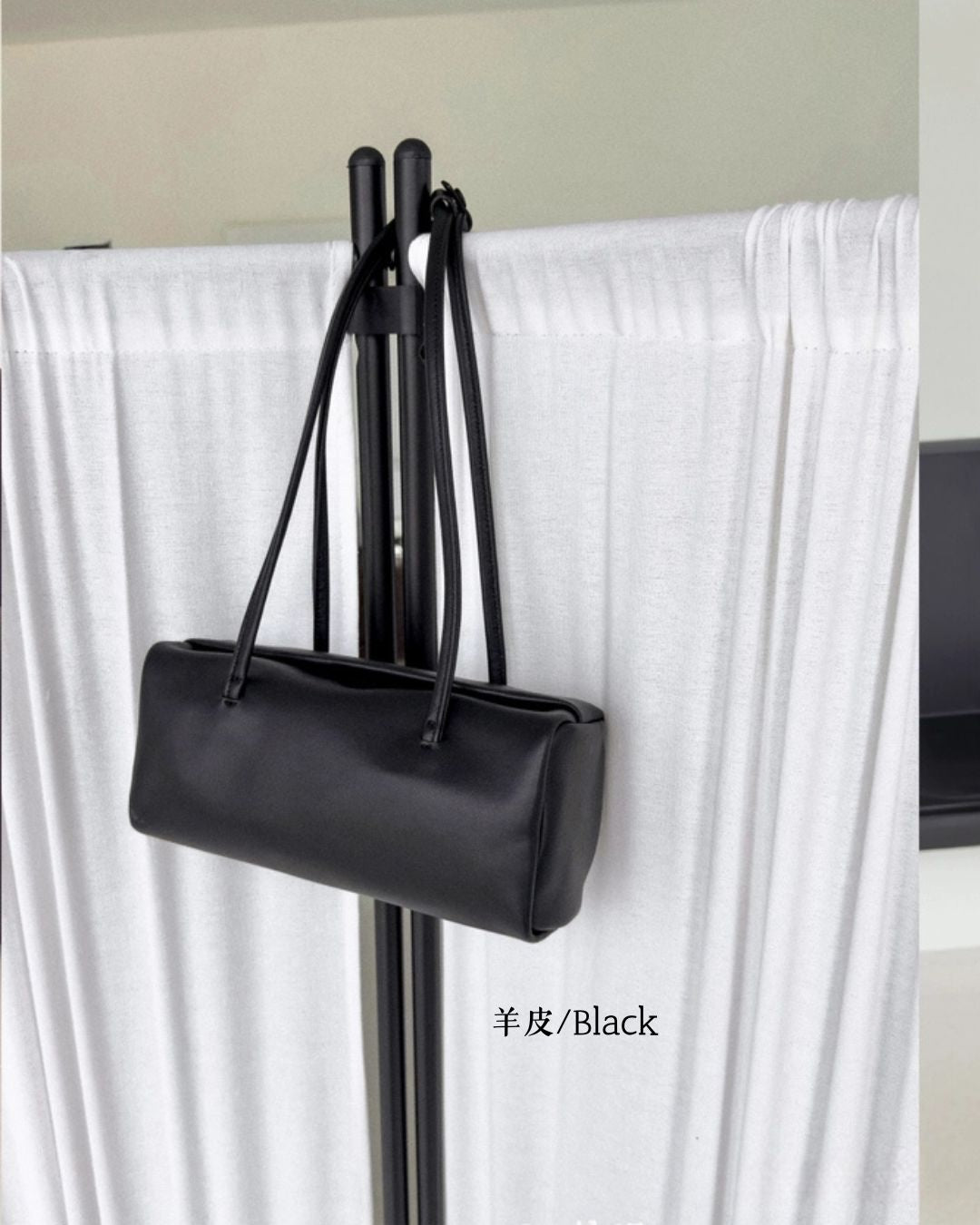 A38 | Mini Brick Shoulder Bag 迷你真皮磁吸方形單肩袋 | 荔枝紋牛皮 | 羊皮 | 韓國 Bucks and Leather