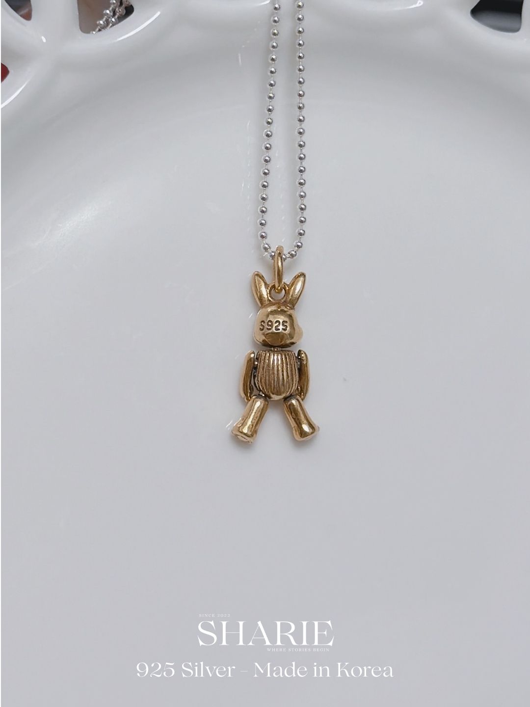 #746 #747 | Bear King and Ribbon Rabbit | 925 Silver