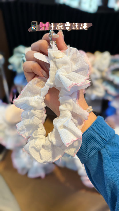 F2 | 🌸櫻花忌廉蛋糕系列 | 寵物頸巾Pet Bib 髮圈Scrunchie 電話繩 Phone Strap | DOBIBEAU