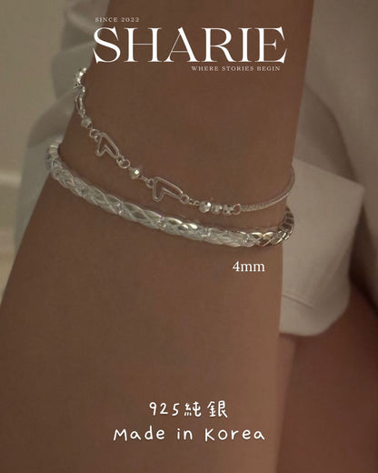 The Interlace Bangle丨925 Silver