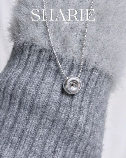 #613 | Solid Donut Necklace丨925 Silver