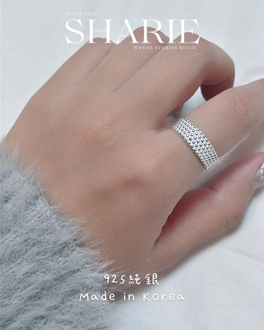 #617丨Beads Band Ring丨925 Silver