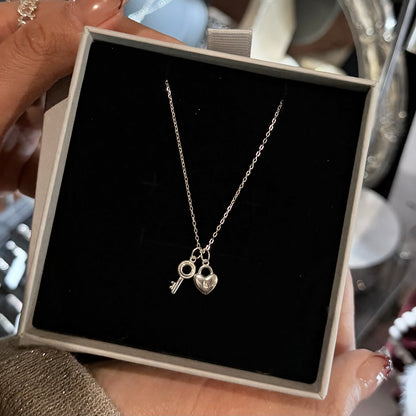 #407 | Love Lock Necklace丨925 Silver