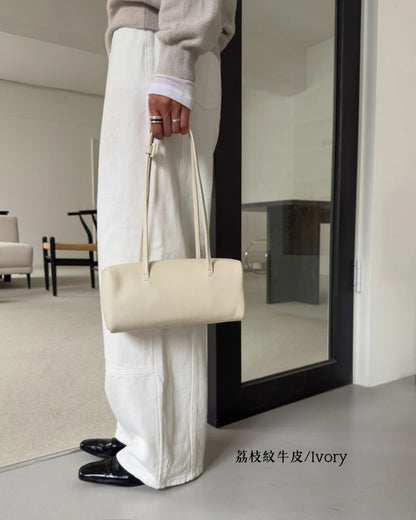 A38 | Mini Brick Shoulder Bag 迷你真皮磁吸方形單肩袋 | 荔枝紋牛皮 | 羊皮 | 韓國 Bucks and Leather