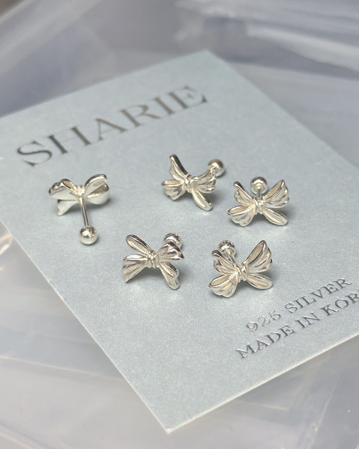Ribbon Piercing - Screw-back | 925 Silver
