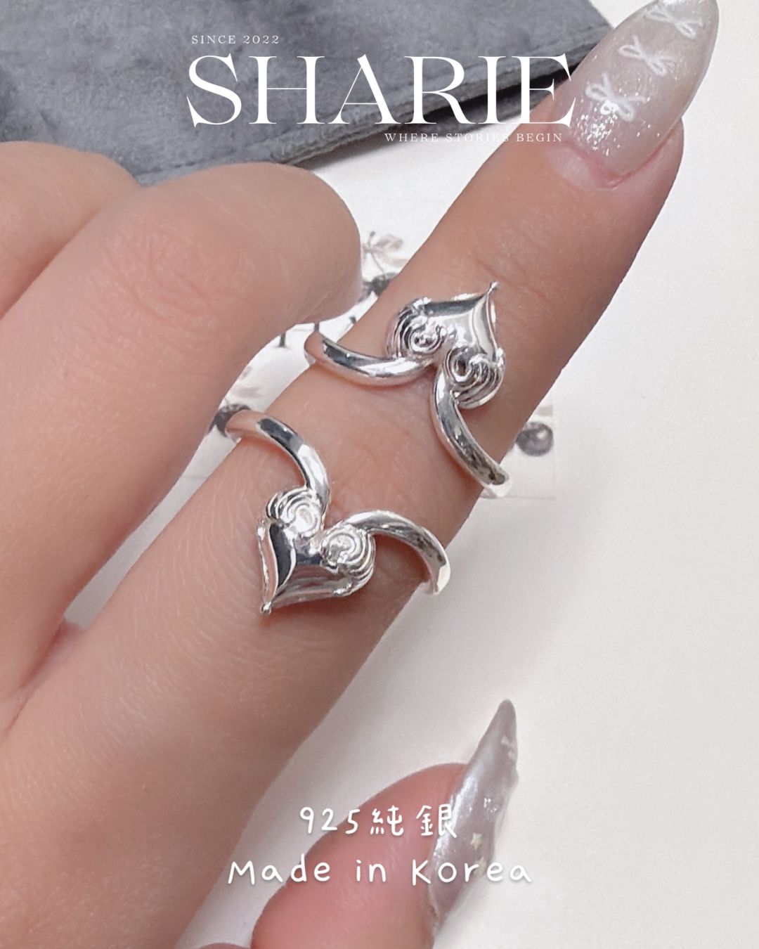 #625丨Guardian Wings Heart Ring丨925 Silver