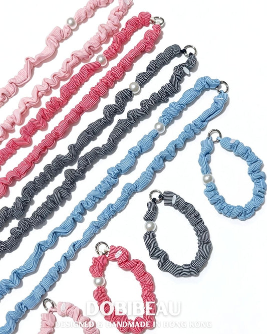 細格仔電話繩 🇰🇷 韓國純棉布料 | 電話繩Phone Strap | DOBIBEAU
