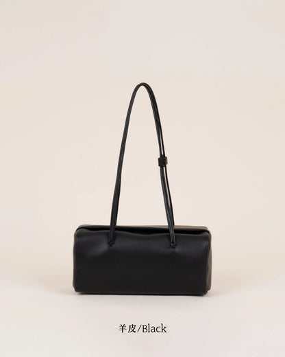 A38 | Mini Brick Shoulder Bag 迷你真皮磁吸方形單肩袋 | 荔枝紋牛皮 | 羊皮 | 韓國 Bucks and Leather