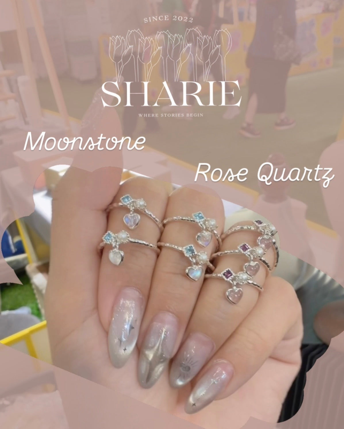 #632 #633 | Natural Stone Ring | 925 Silver