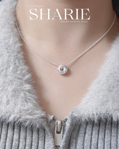 #613 | Solid Donut Necklace丨925 Silver