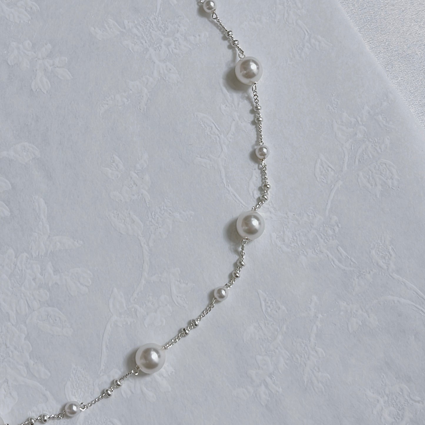N39丨Pearl and Star Necklace丨925 Silver