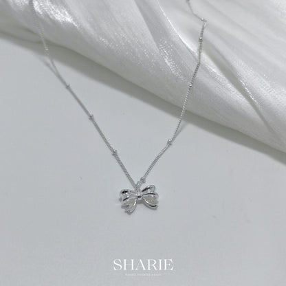 N02丨Ribbon Bow Necklace丨925 Silver