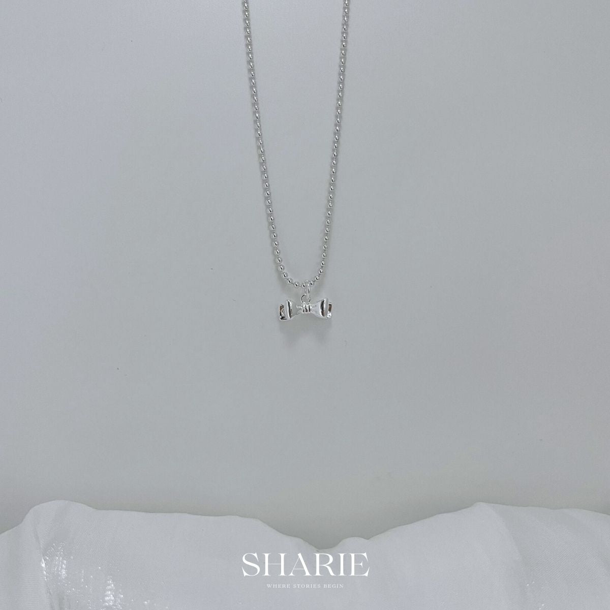 N46丨Solid Ribbon Necklace丨925 Silver
