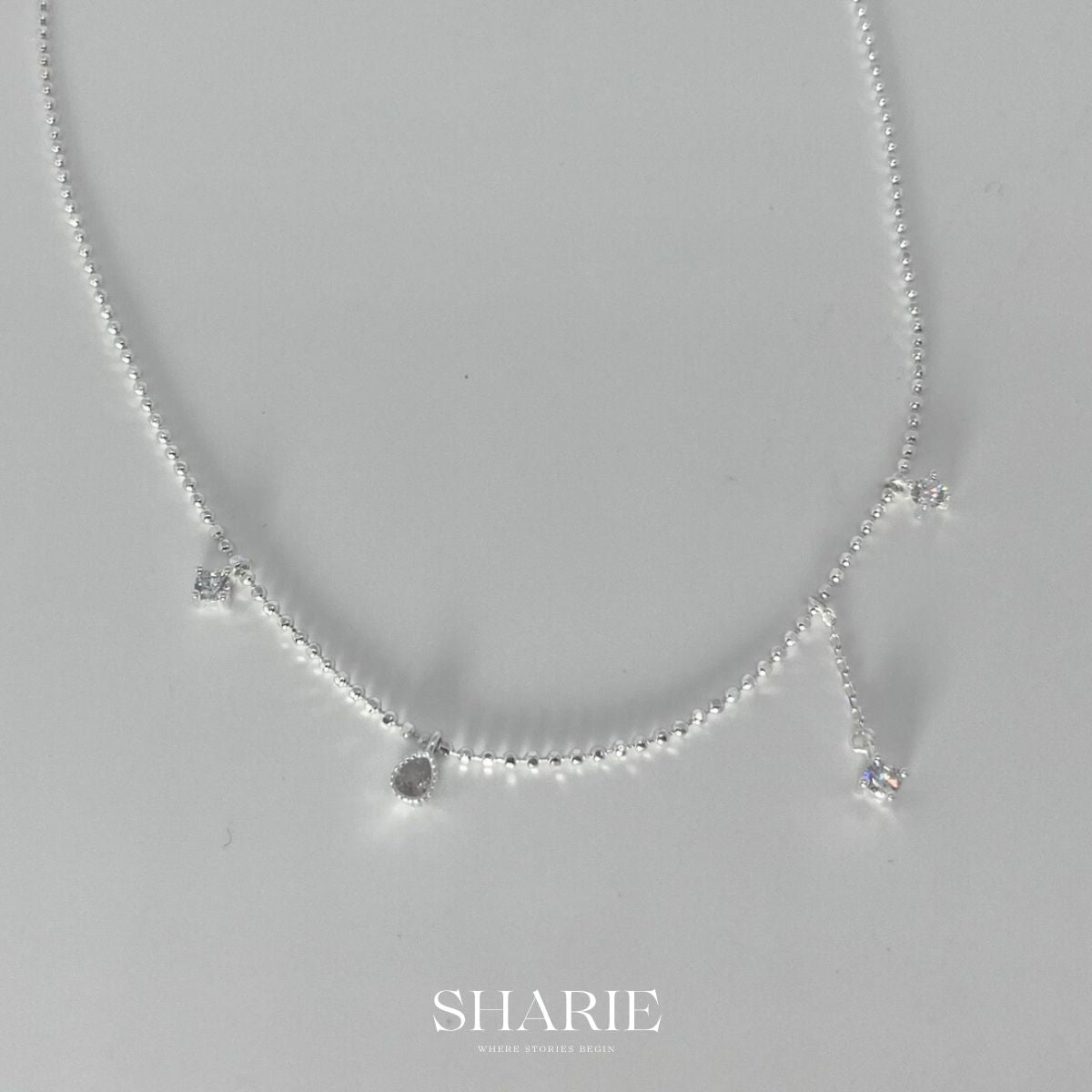 PN51丨The Meteor Necklace丨925 Silver -Cubic zirconia