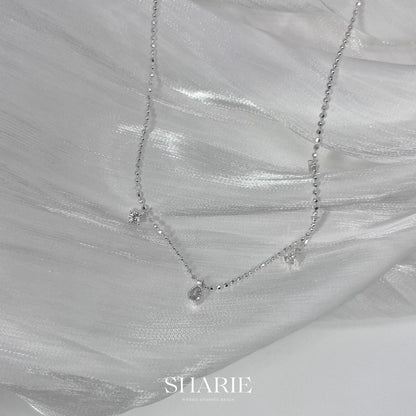 PN51丨The Meteor Necklace丨925 Silver -Cubic zirconia