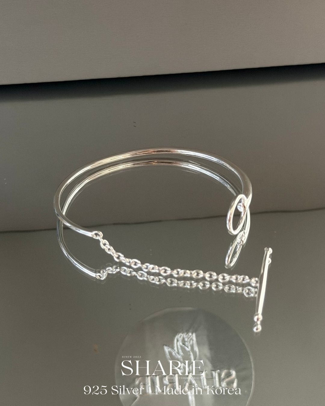 #782 | Minimalist TO clasp Bangle | 925 Silver