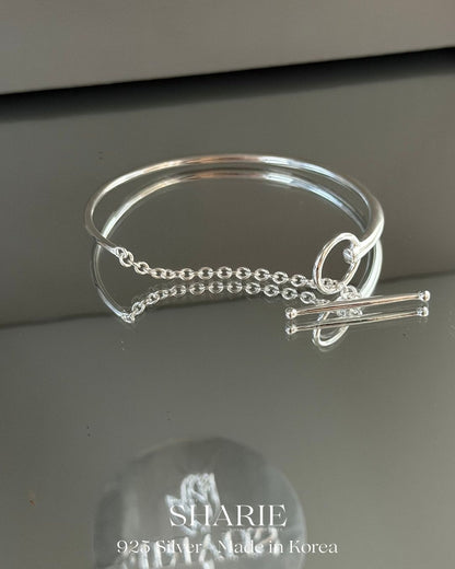 #782 | Minimalist TO clasp Bangle | 925 Silver