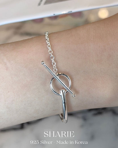 #782 | Minimalist TO clasp Bangle | 925 Silver