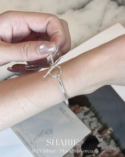 #782 | Minimalist TO clasp Bangle | 925 Silver