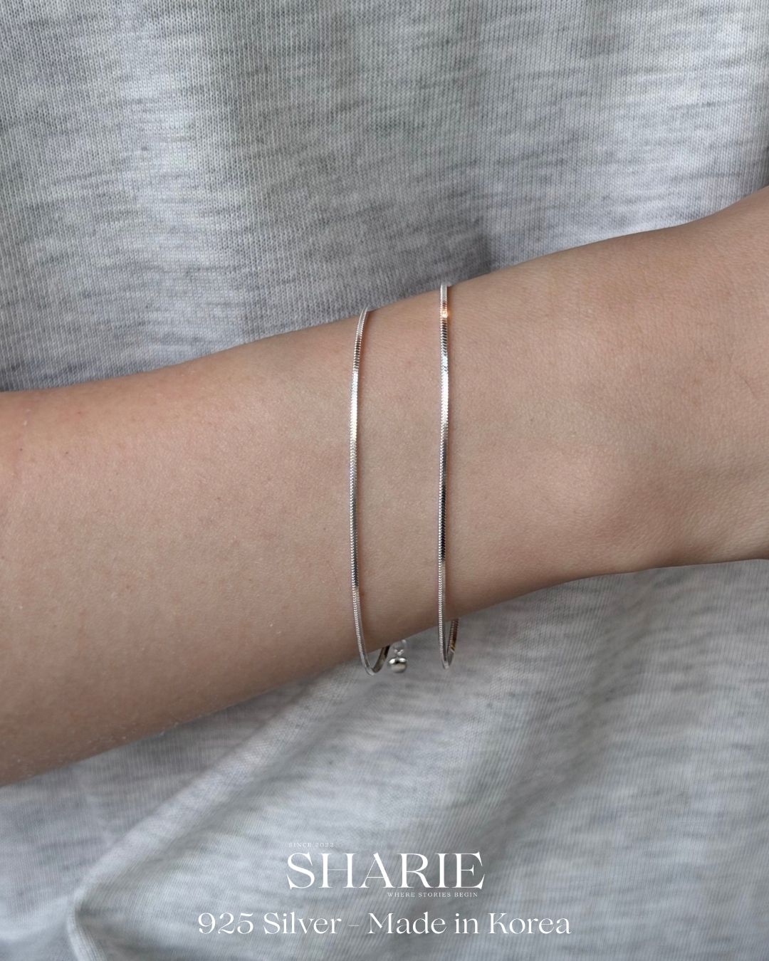 #784 | 1.1 mm Liquid Silver Snake Bracelet | 925 Silver