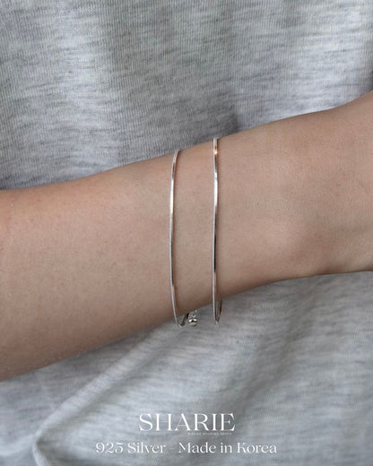 #784 | 1.1 mm Liquid Silver Snake Bracelet | 925 Silver