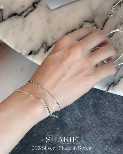 #784 | 1.1 mm Liquid Silver Snake Bracelet | 925 Silver