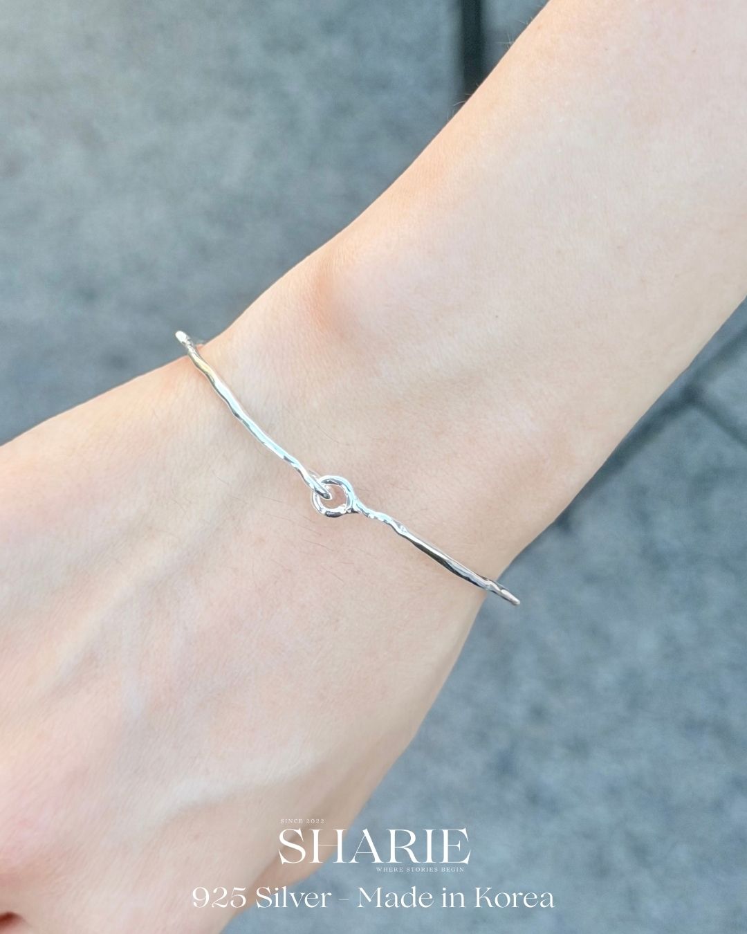 #786 | Organic Vine Bangle | 925 Silver