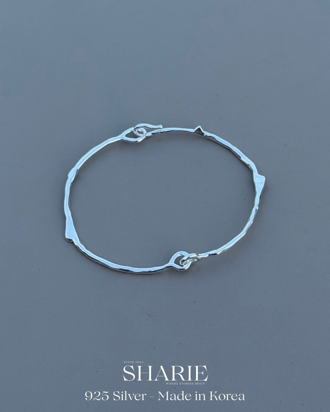 #786 | Organic Vine Bangle | 925 Silver