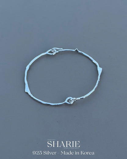 #786 | Organic Vine Bangle | 925 Silver