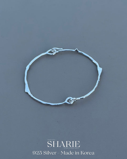 #786 | Organic Vine Bangle | 925 Silver