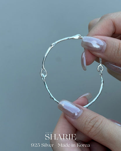 #786 | Organic Vine Bangle | 925 Silver