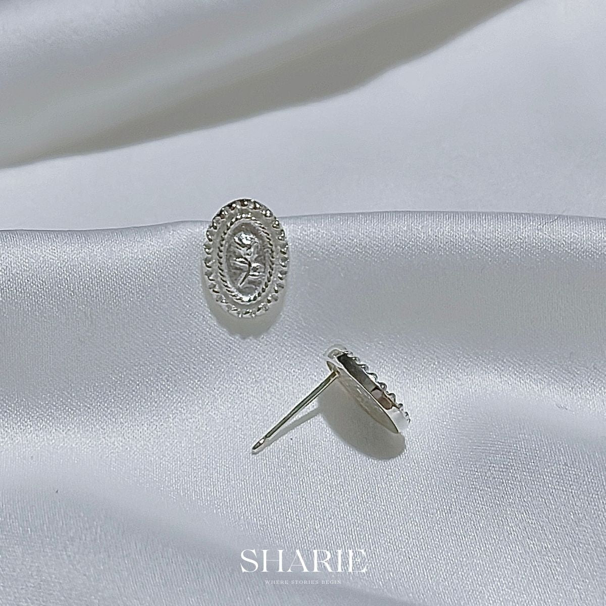 N18丨E06丨Vintage Rosey丨Necklace  Earrings丨925 Silver  復古玫瑰 項鏈 韓國925純銀頸鏈 耳環