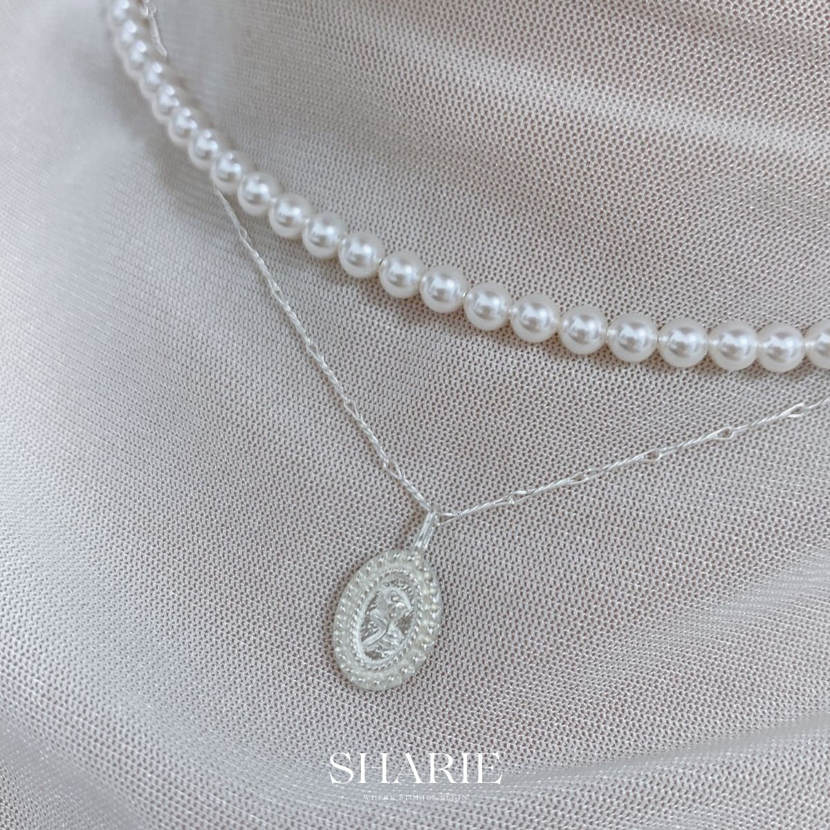 N18丨E06丨Vintage Rosey丨Necklace  Earrings丨925 Silver  復古玫瑰 項鏈 韓國925純銀頸鏈