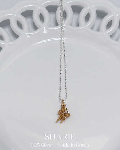 #749 | Antique Cupid Pendant Necklace | 925 Silver