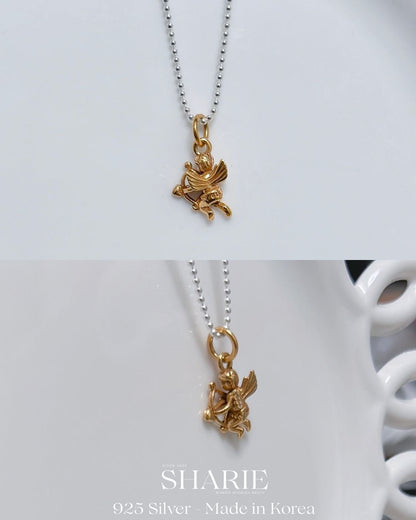 #749 | Antique Cupid Pendant Necklace | 925 Silver